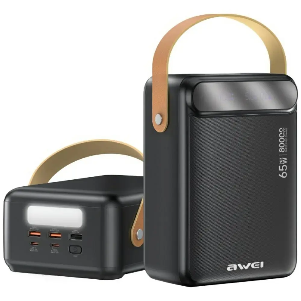 PowerBank AWEI PA-83 80000mAh            3xUSB-A/2XUSB-C black