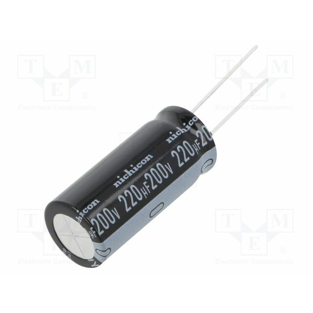 NICHICON Capacitor: electrolytic; THT; 220uF; 200VDC