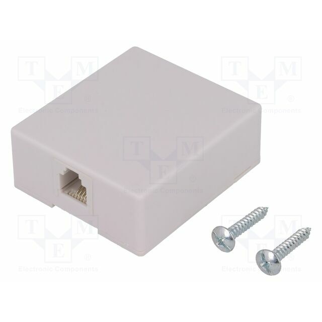 NINIGI Connector: RJ11; socket; 6p4c; wall