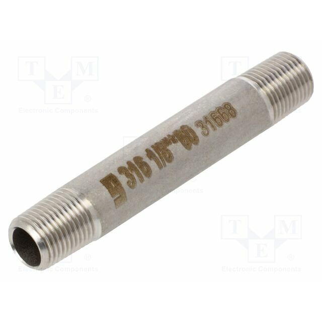 GEBO Splice terminal: connector pipe; stainless