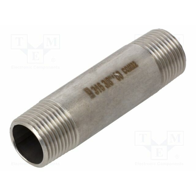 GEBO Splice terminal: connector pipe; stainless
