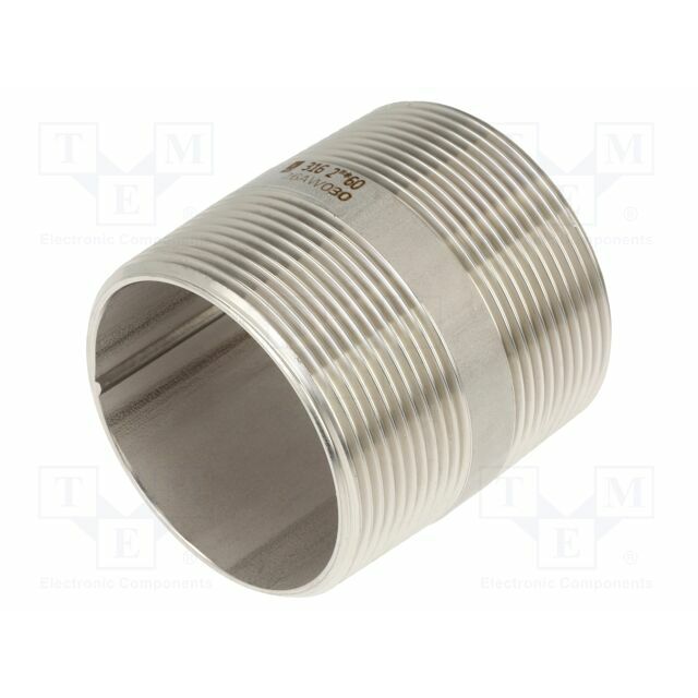 GEBO Splice terminal: connector pipe; stainless
