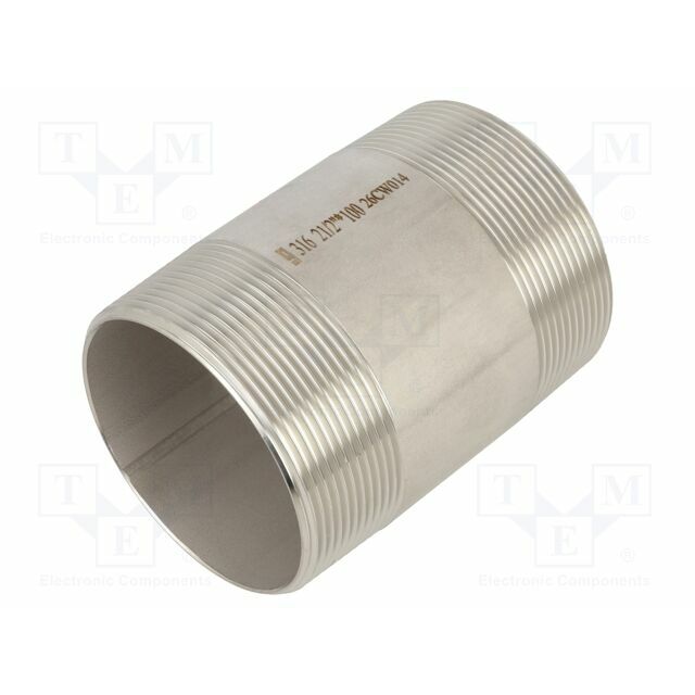 GEBO Splice terminal: connector pipe; stainless