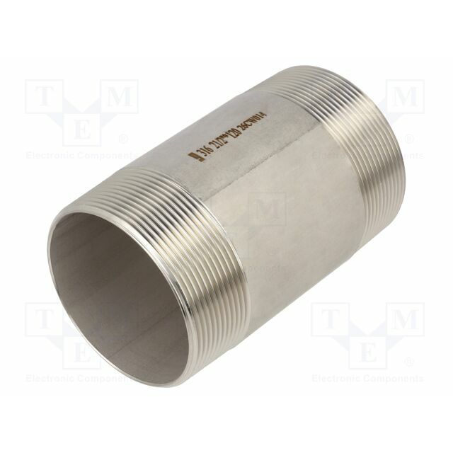 GEBO Splice terminal: connector pipe; stainless