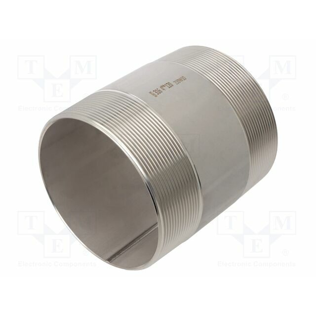 GEBO Splice terminal: connector pipe; stainless