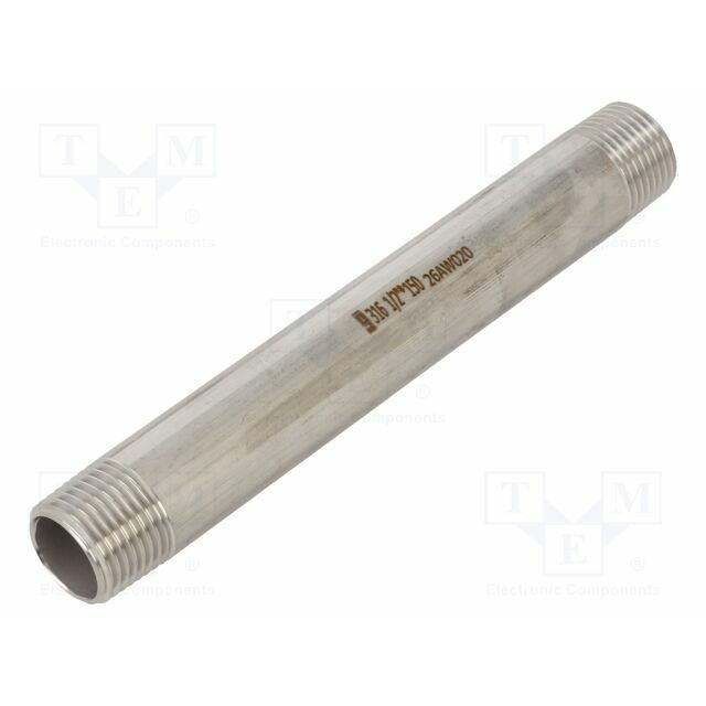 GEBO Splice terminal: connector pipe; stainless