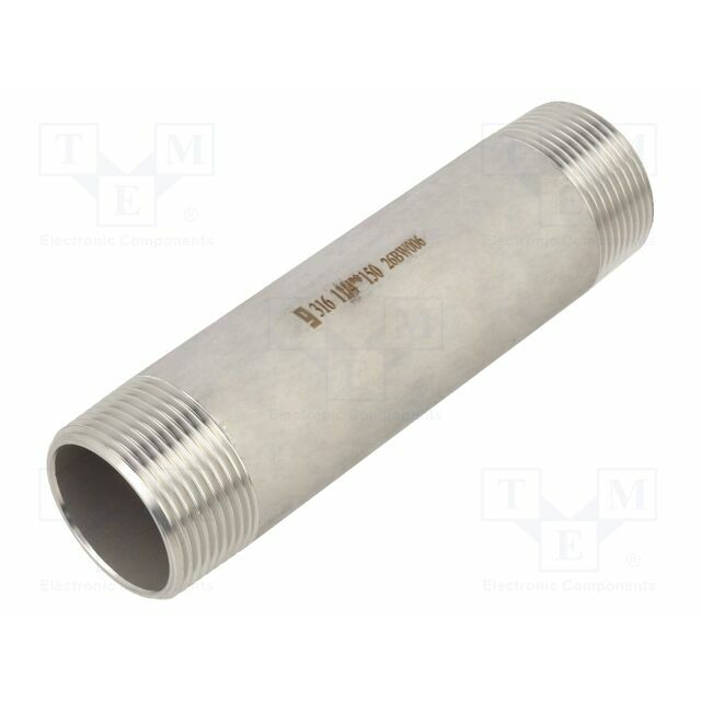 GEBO Splice terminal: connector pipe; stainless