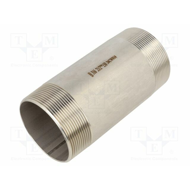 GEBO Splice terminal: connector pipe; stainless