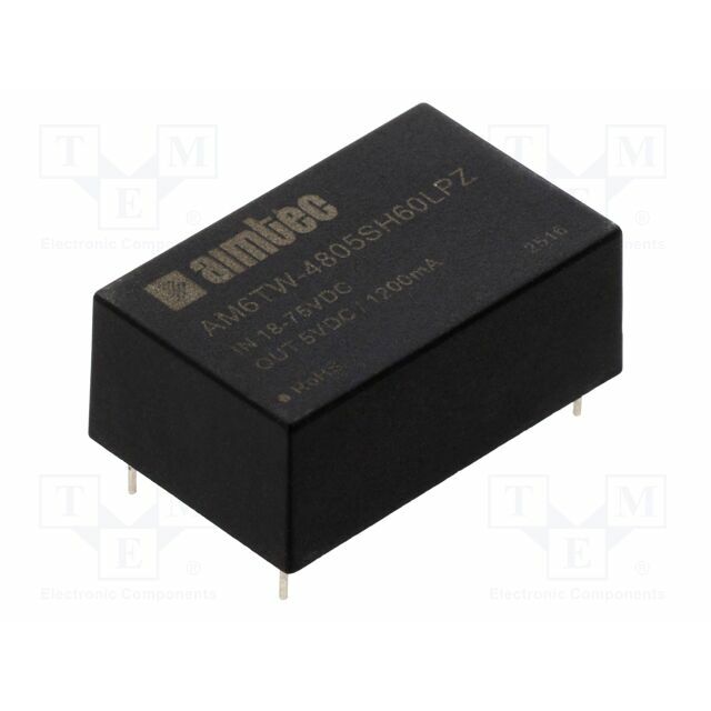 AIMTEC Converter: DC/DC; 6W; Uin: 18÷75VDC