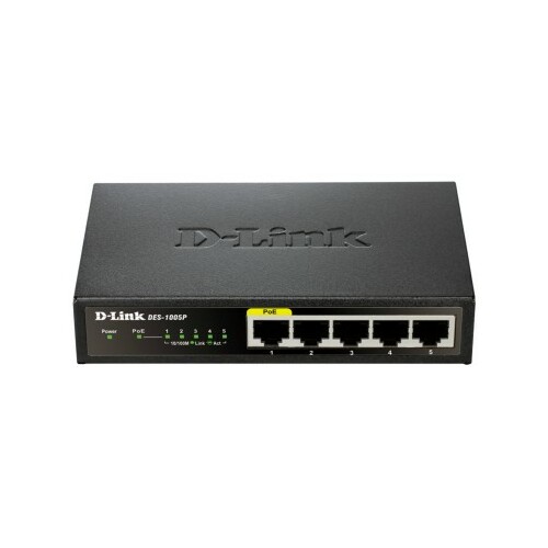 D-Link DES-1005P network switch Unmanaged Black