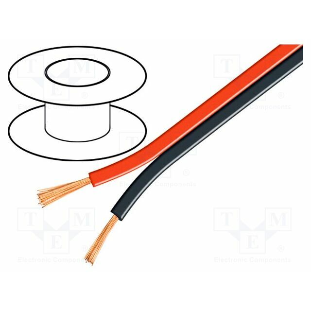GOOBAY Wire: loudspeaker cable; 2x0.75mm2