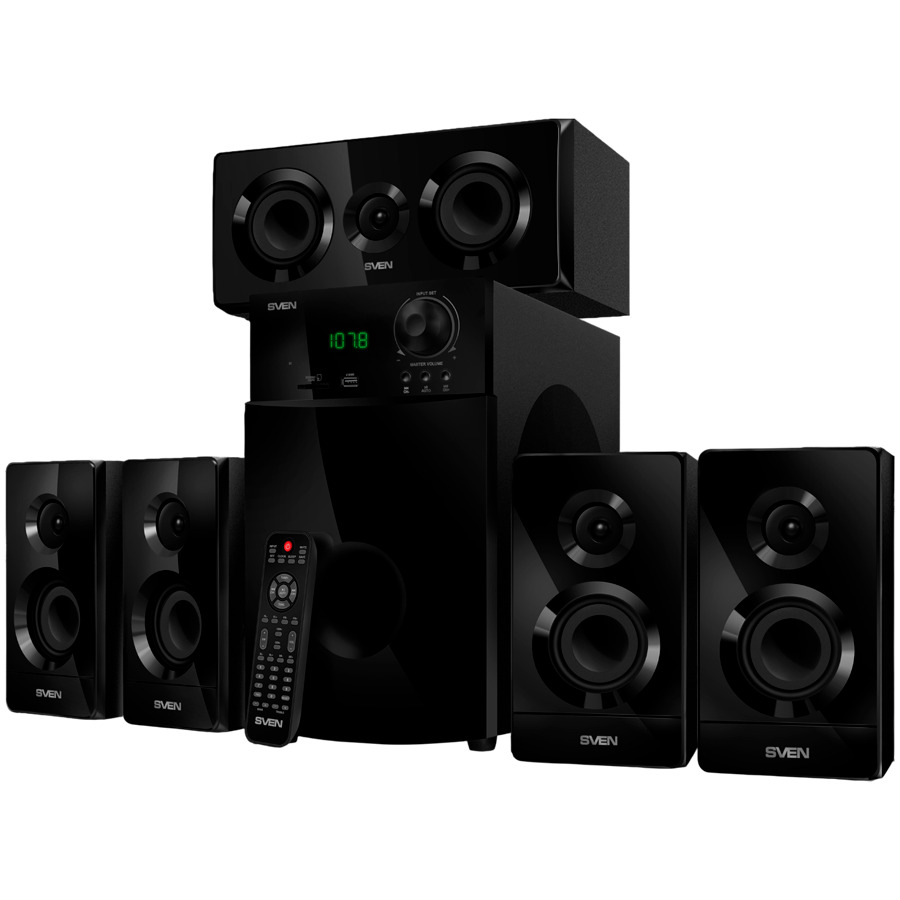Speakers SVEN HT-210, black (125W, Bluetooth