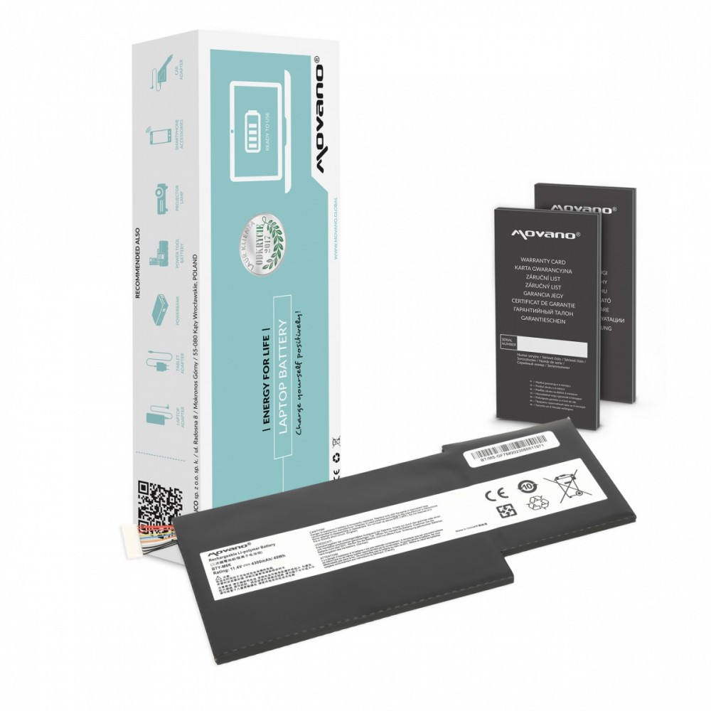 Movano Battery BTY-M6K MS-17B4 for MSI