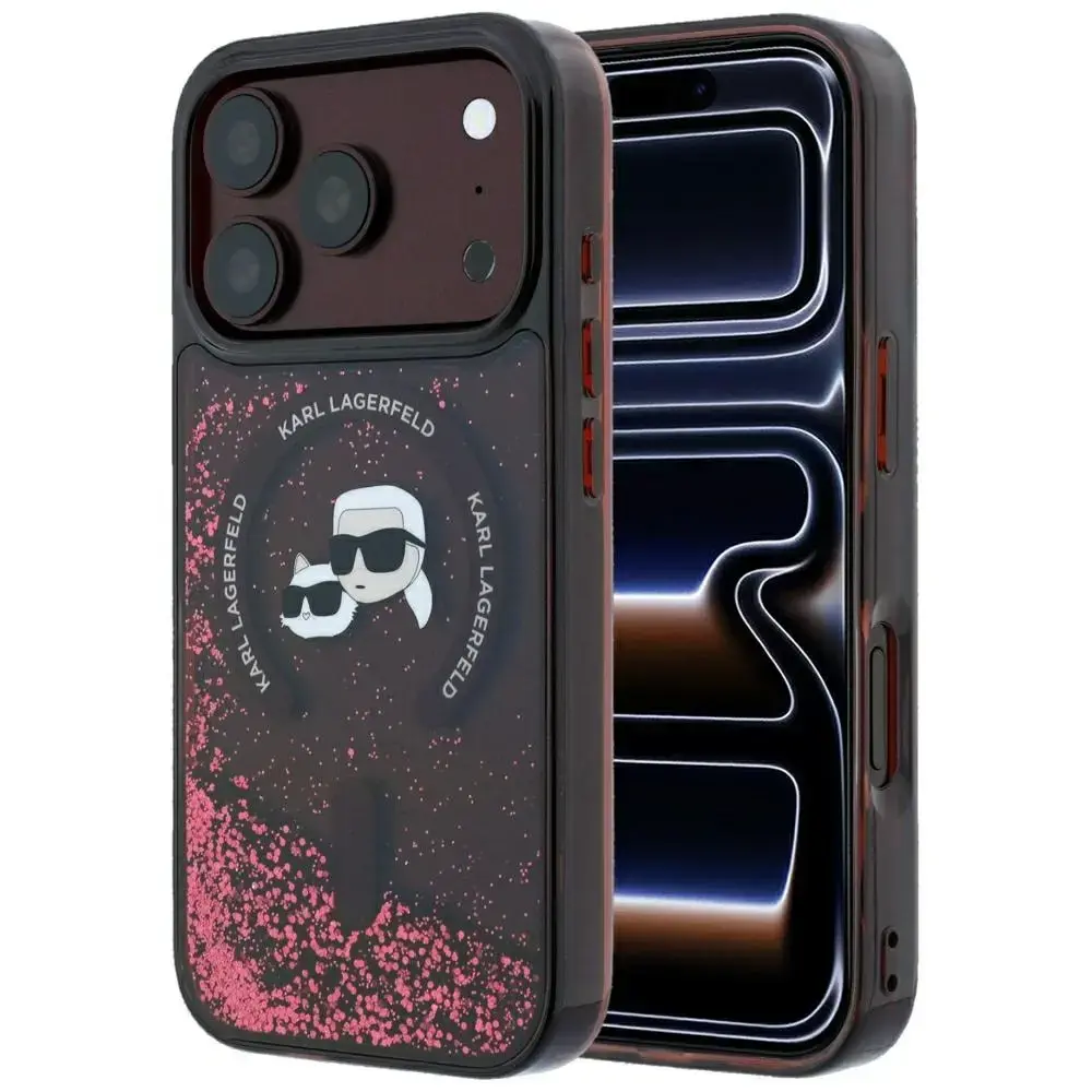 Case Karl Lagerfeld Liquid Glitter Karl&Choupette