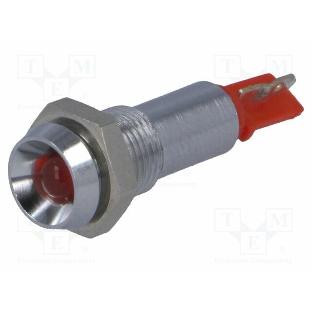 SIGNAL-CONSTRUCT Indicator: LED; recessed; red; 24÷28VDC