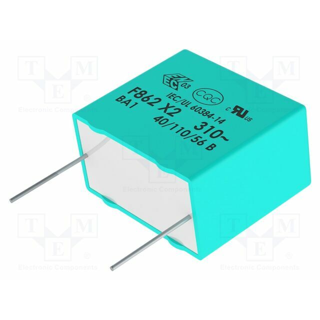 KEMET Capacitor: polypropylene; X2; 220nF; 630VDC