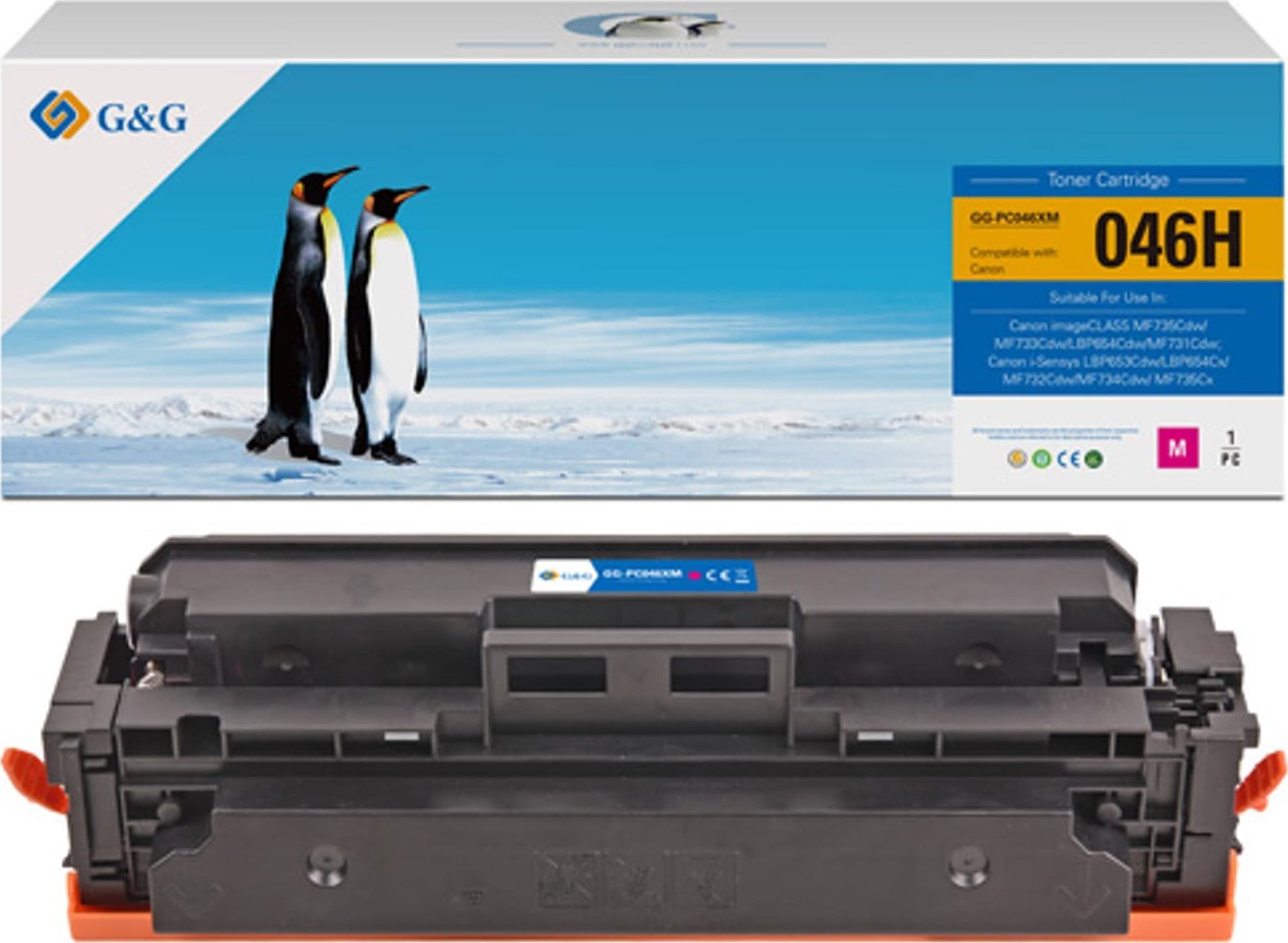 G&G XL-Toner kompatibel mit Canon 046HM/