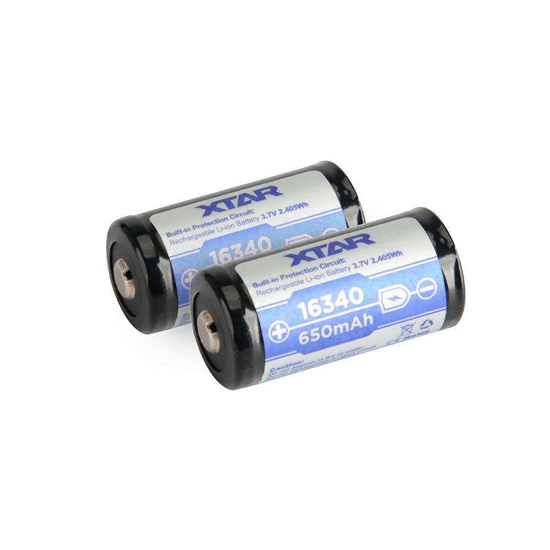 Akumulators 16340 XTAR lādējams CR123 3
