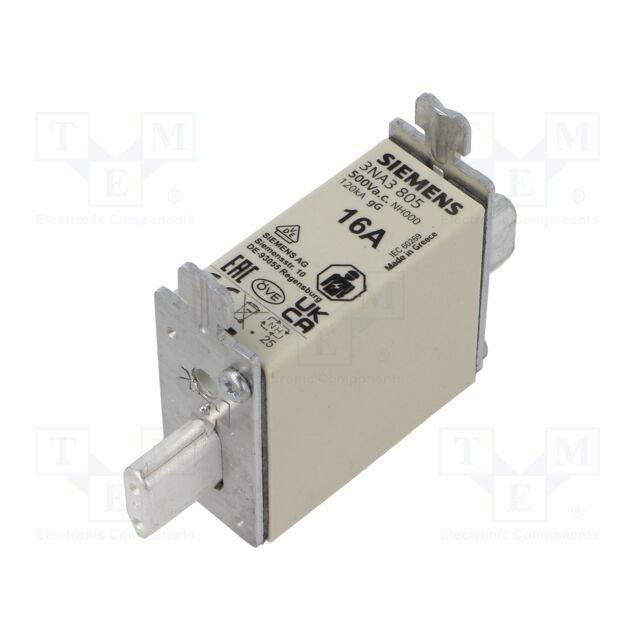 SIEMENS Fuse: fuse; NH000; industrial; 16A