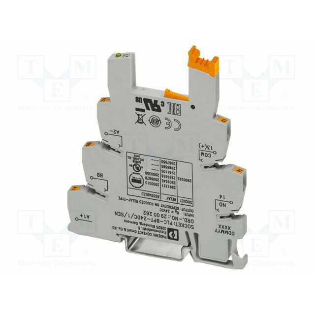 PHOENIX CONTACT Socket; Ucoil: 24VDC; for