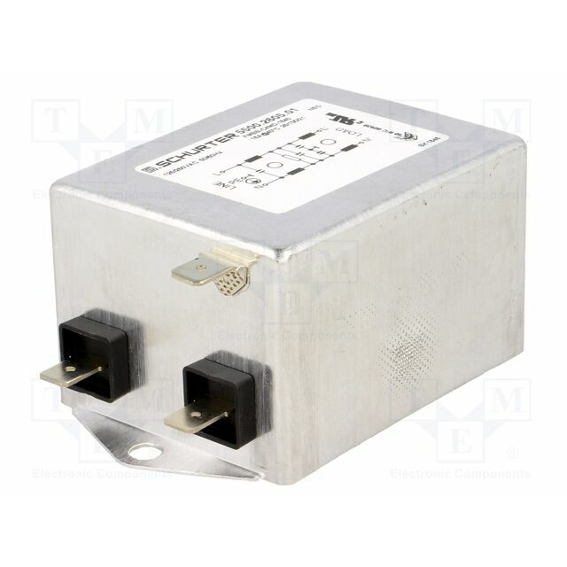 SCHURTER Filter: anti-interference; single-phase; 250VAC; Cx: