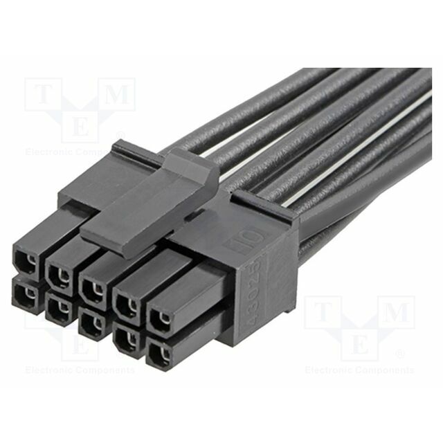 MOLEX Cable; PIN: 10; 300mm; Colour: