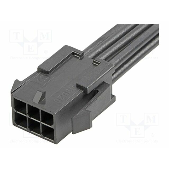 MOLEX PIN: 6; black; tinned; 3mm