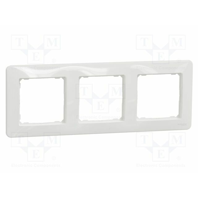 SCHNEIDER ELECTRIC Frame; snap-fastener; white; Sedna