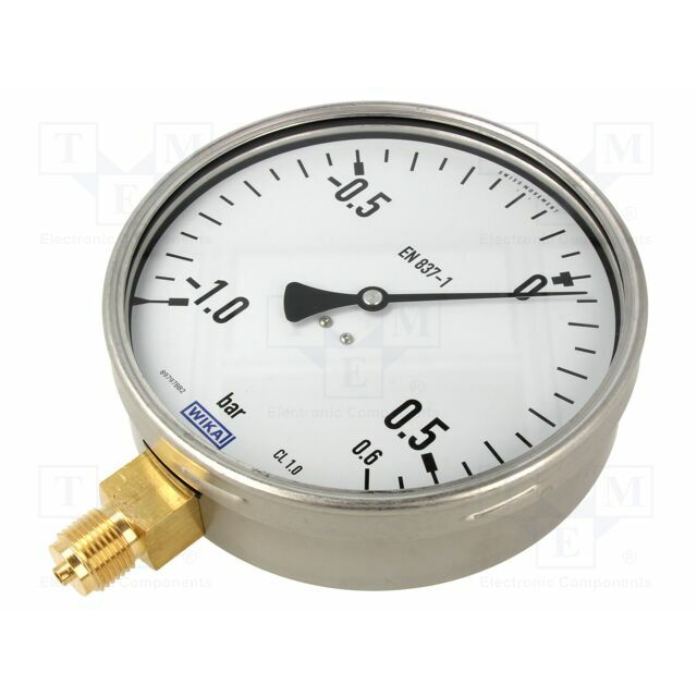 WIKA Manometer; -1÷6bar; Class: 1; 160mm