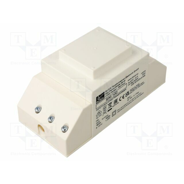 Transformer: mains; 100VA; 230VAC; 12Vx2; Leads: