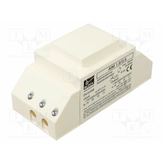 BLOCK Autotransformer: fixed; 115VAC,220VAC,230VAC