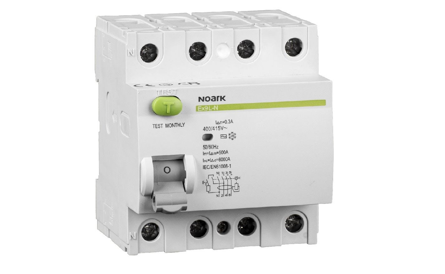 Noark Residual current circuit breakers Ex9L-N