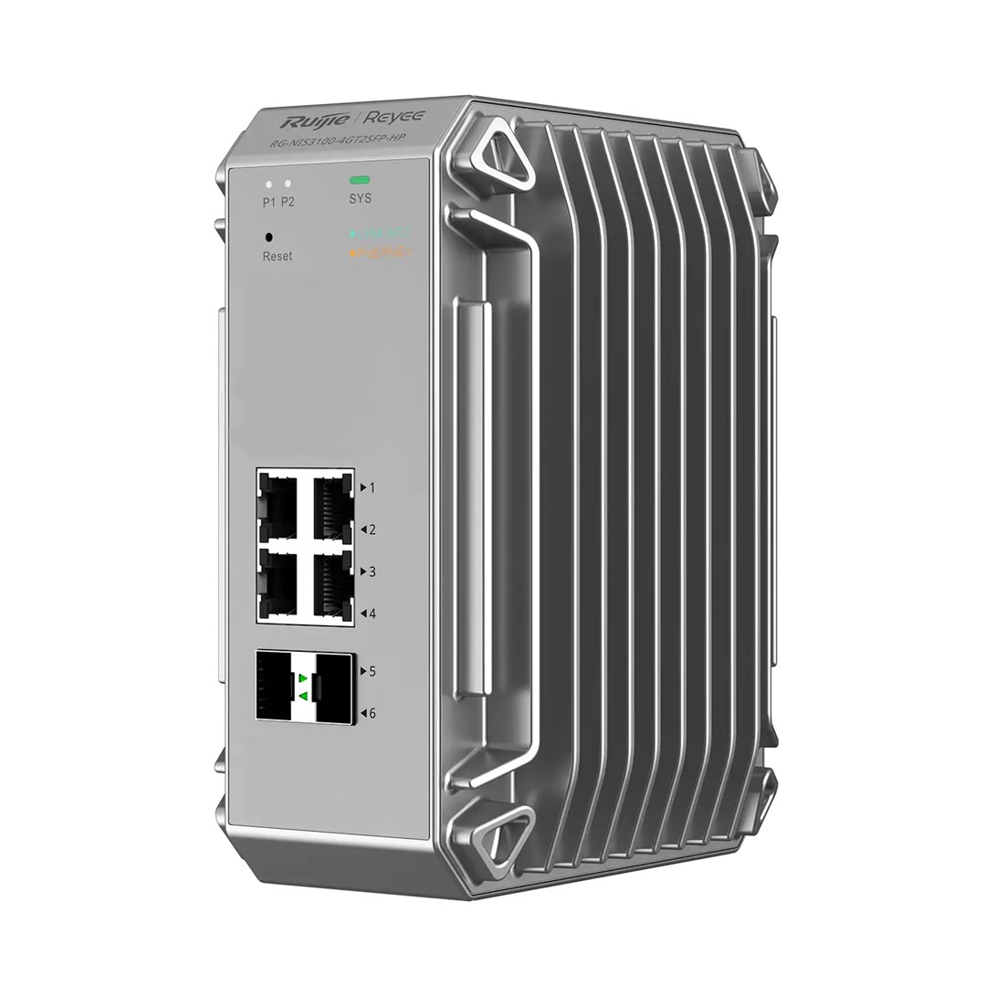RUIJIE Reyee 12-Port Industrial Switch, 8x