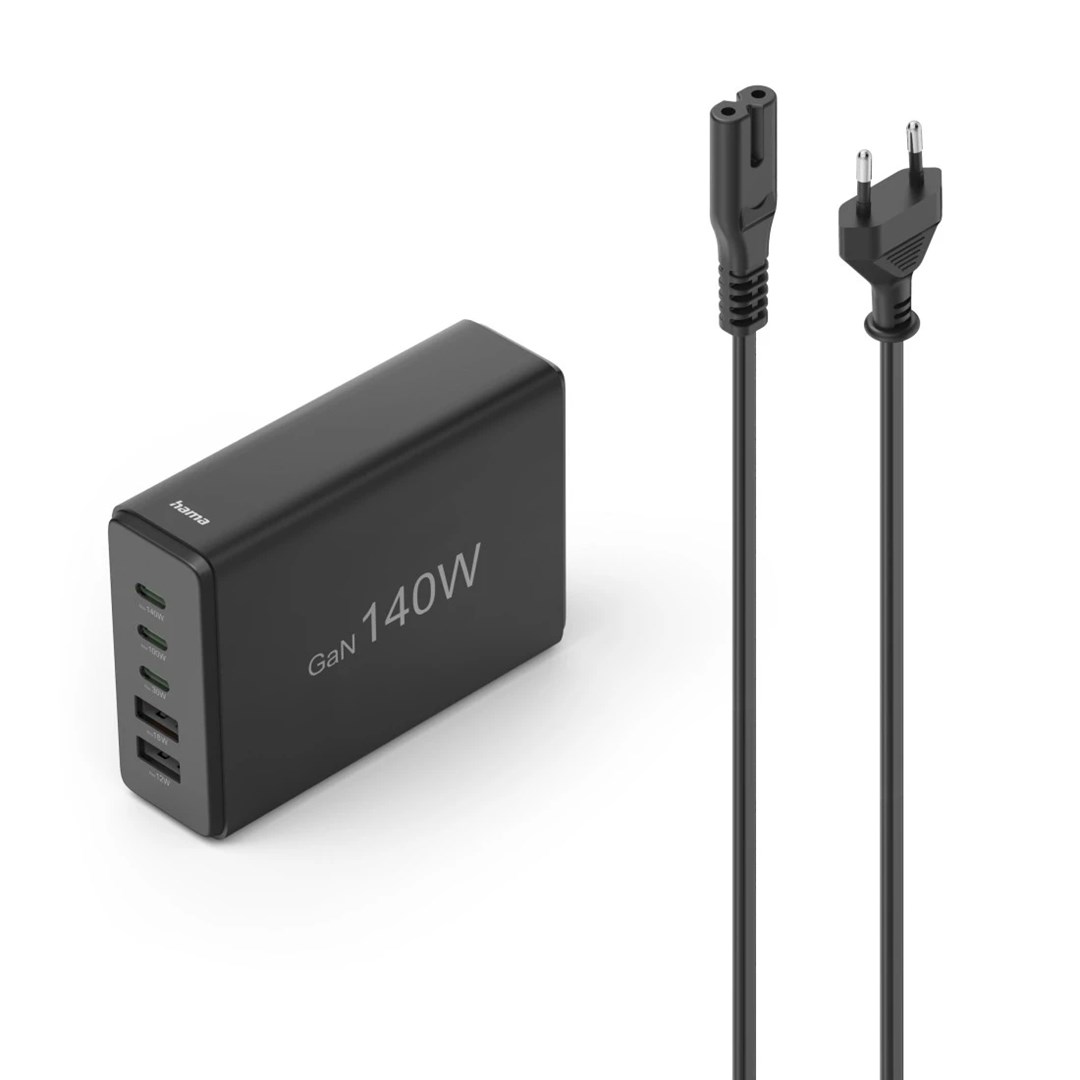 Hama 00201978 Charging Station With 3xUSB-C/2xUSB-A
