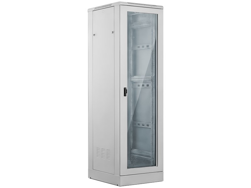 Szafa 42U 800x800, drzwi przednie szklane