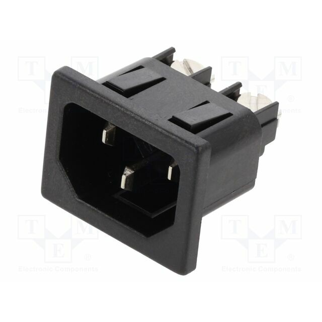 K+B Connector: AC supply; socket; male