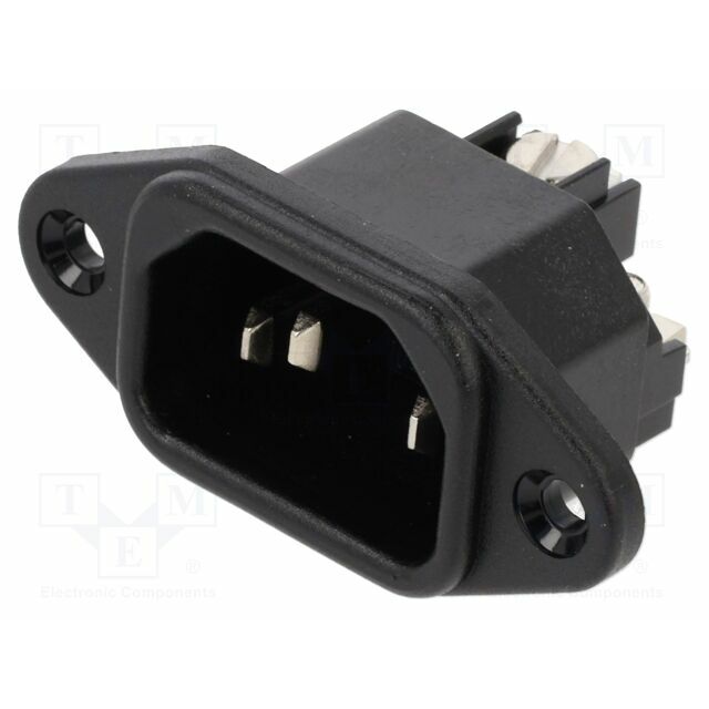 K+B Connector: AC supply; socket; male
