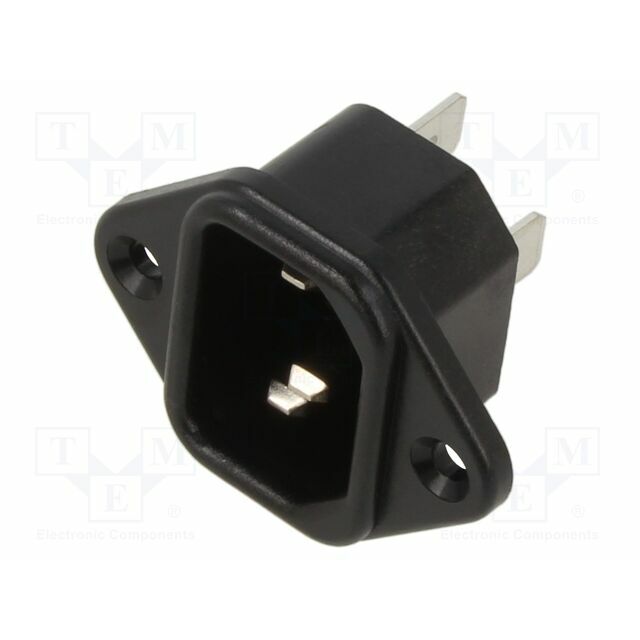 K+B Connector: AC supply; socket; male