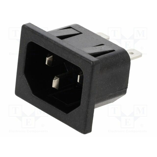 K+B Connector: AC supply; socket; male