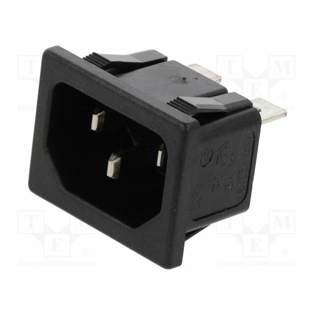 K+B Connector: AC supply; socket; male