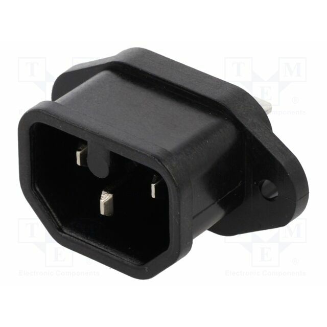 K+B Connector: AC supply; socket; male
