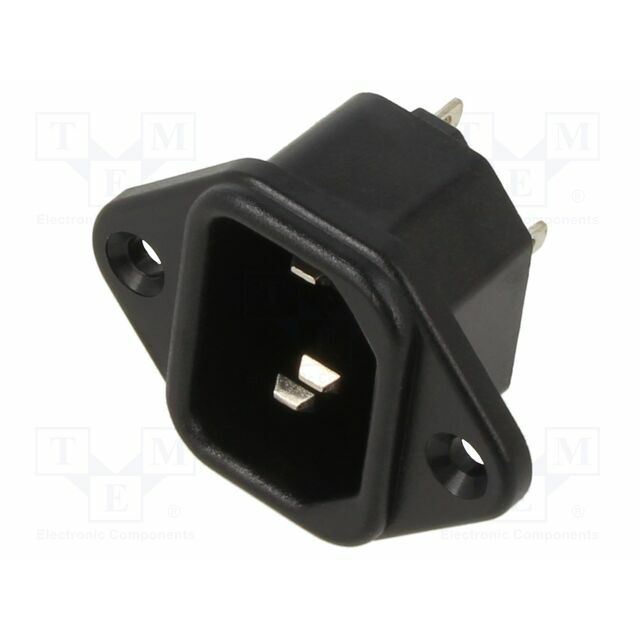 K+B Connector: AC supply; socket; male