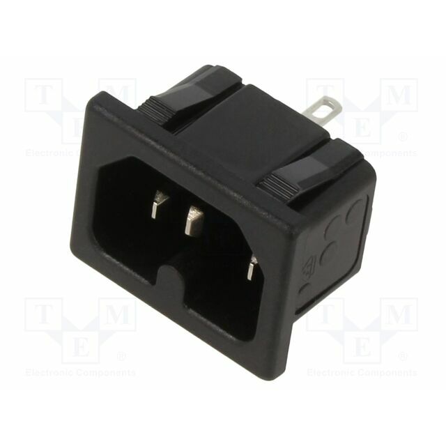 K+B Connector: AC supply; socket; male