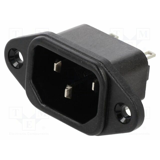 K+B Connector: AC supply; socket; male