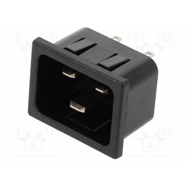 K+B Connector: AC supply; socket; male