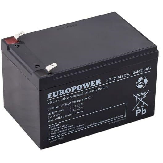 Europower Akumulator 12V 12Ah AGM Europower