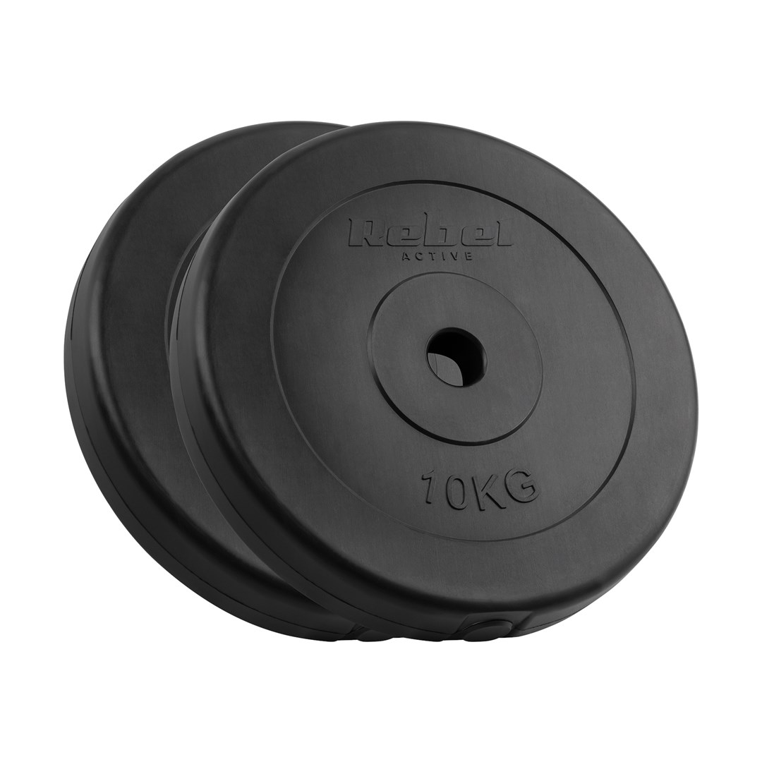 Bituminous Weight Set 2x10kg, bore 31mm