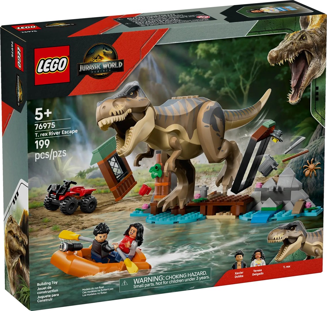 LEGO 76975 T-Rex River Escape Konstruktors