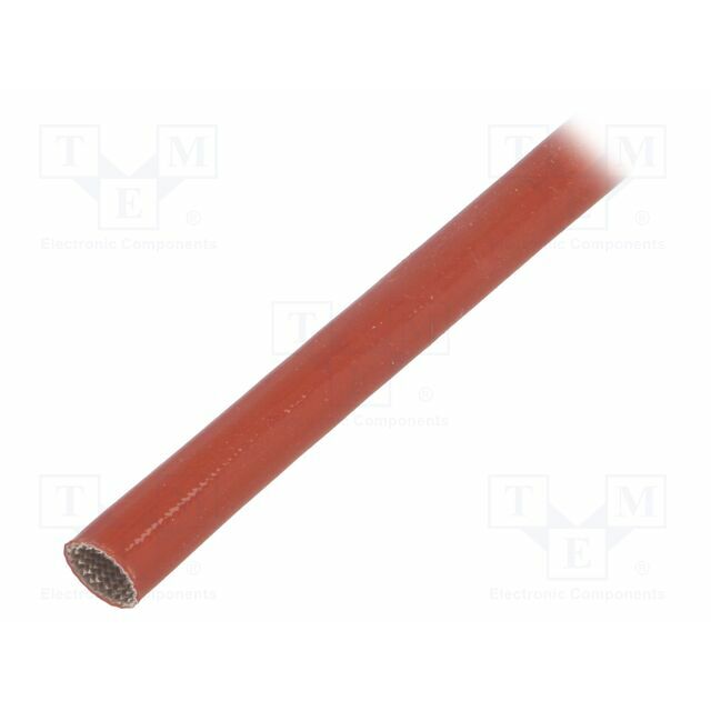 FAVIER Insulating tube; brick red; fiberglass