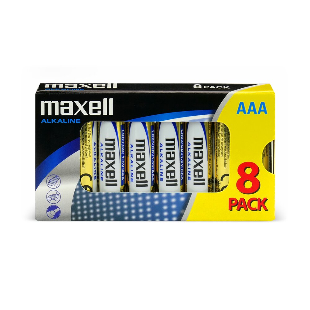 Maxell sārmainās AAA / LR03 baterijas